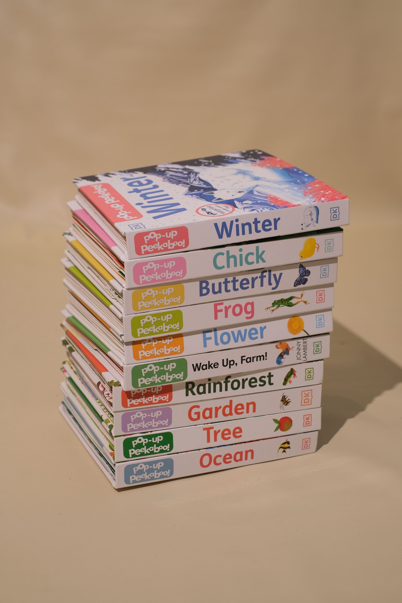 Open children's book pages with soft natural light